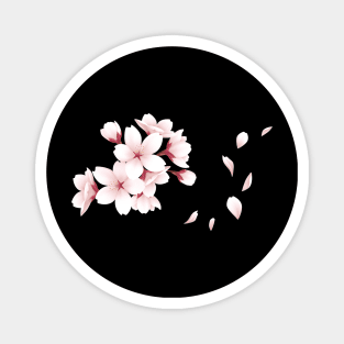 Jasmine flower, sakura tree Magnet